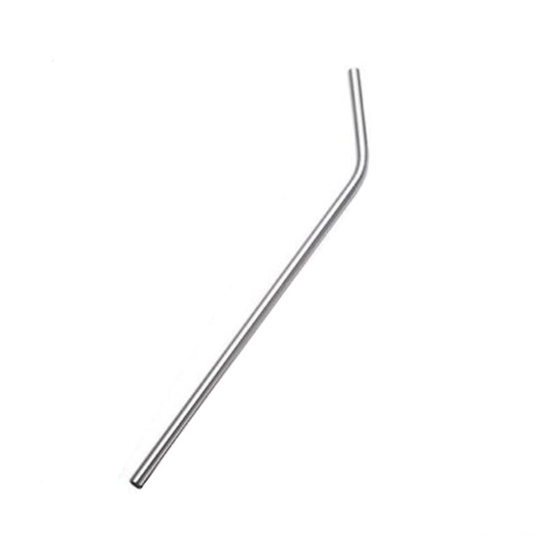Reusable Metal Drinking Straws 304 Stainless Steel Sturdy Bent Straight Drinks Straw Bar Party Supply: Curved primary