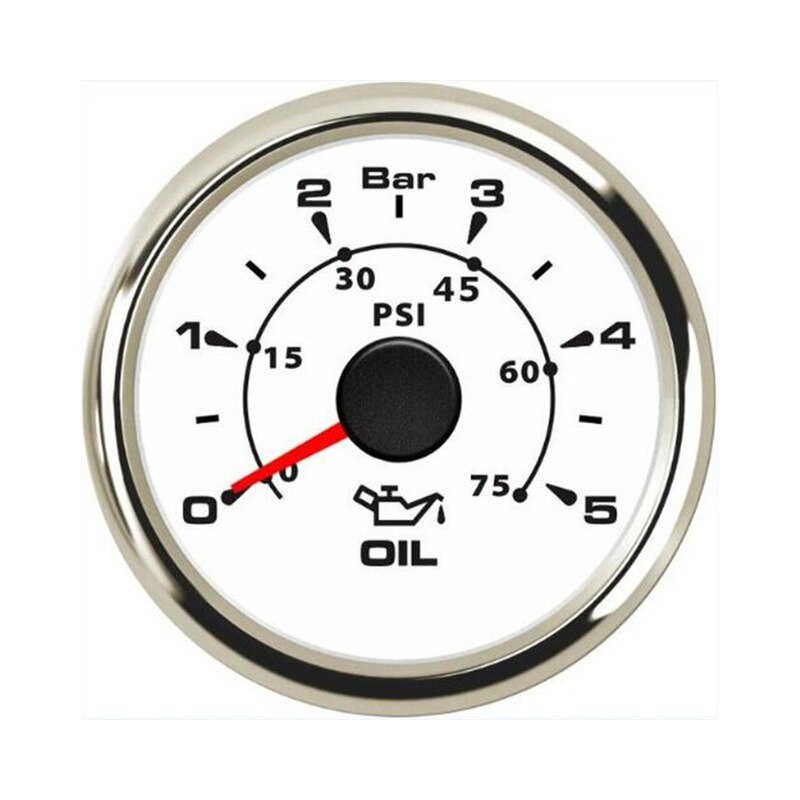 NPT-1/8 M10x1, Unidad de , sensores mecánicos de presión de aceite para camiones, medidores de presión de aceite para barcos 0-5bar 0-75psi: 0-5Bar WS