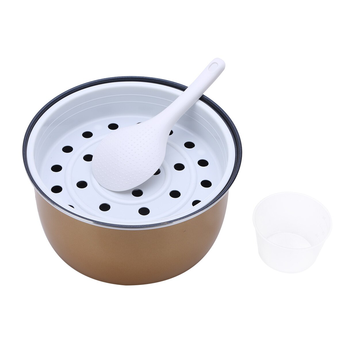 Electric Rice Cooker Accessories Non Stick 3L/5L Inner Cooking Pot with Steamer Rice Spoon Measuring Cups Kitchen Cookware Sets