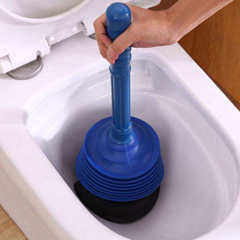bellows toilet plunger to eliminate blockages, bathroom plunger