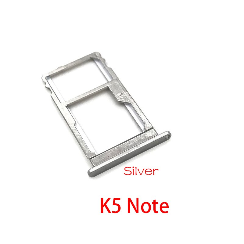 For Lenovo ZUK Z2 / K5 Note / K6 Power Micro Nano SIM Card Holder Tray Slot Holder Adapter Socket: K5 Note Silver