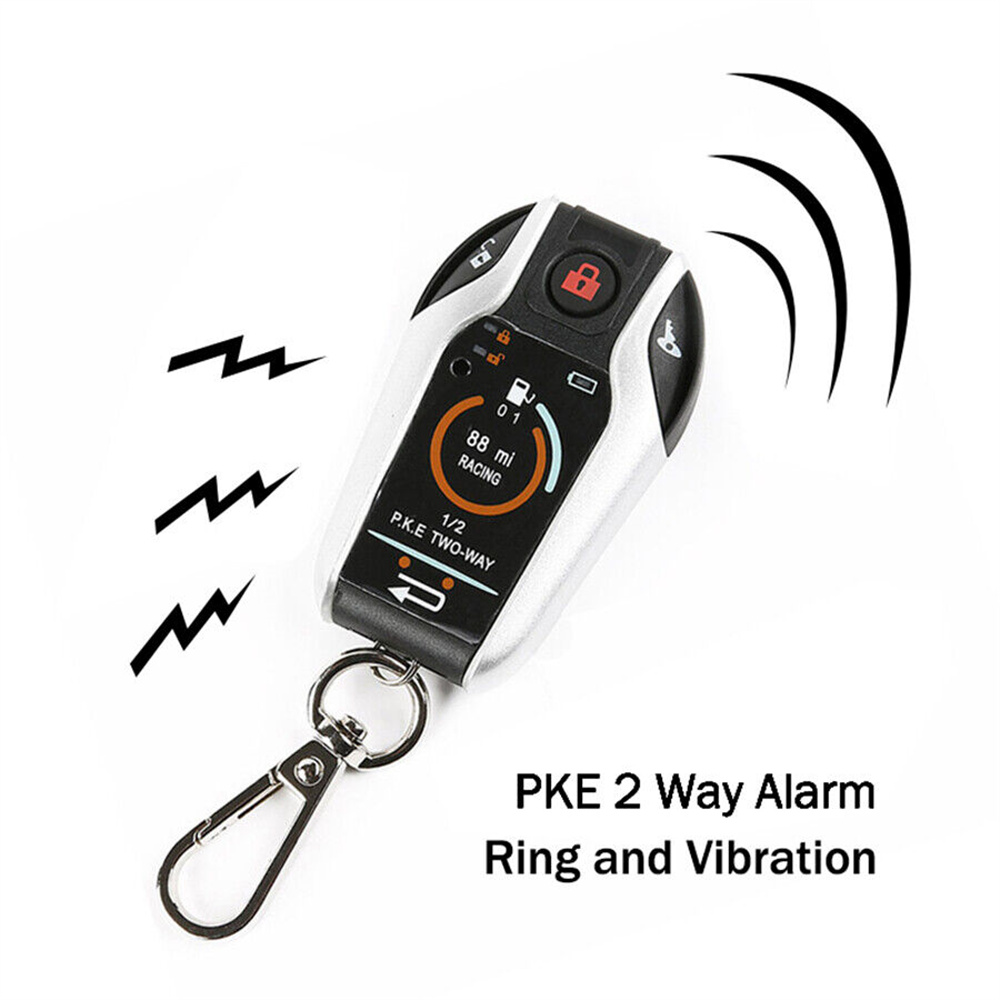 Tweeweg Motorfiets Anti-Diefstal Beveiliging Alarmsysteem Scooter Inbraak Trillingen Alarm Afstandsbediening Motor Start 5Meter Auto-Lock