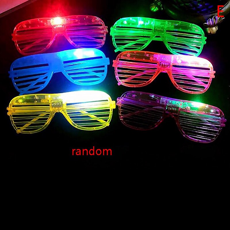 Flashing Led Glasses Luminous Light Glow Headband Blinking Eye Wear Wedding Birthday Party Year: E