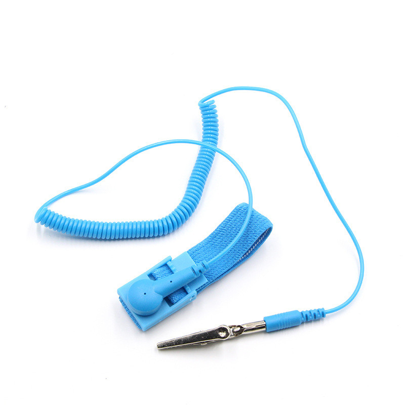1Stck Anti Statische Arbeit Handgelenk Gurt ESD Einstellbare Entlastung Gürtel Boden Metall Armbinde Werkzeug: Dunkelgrün