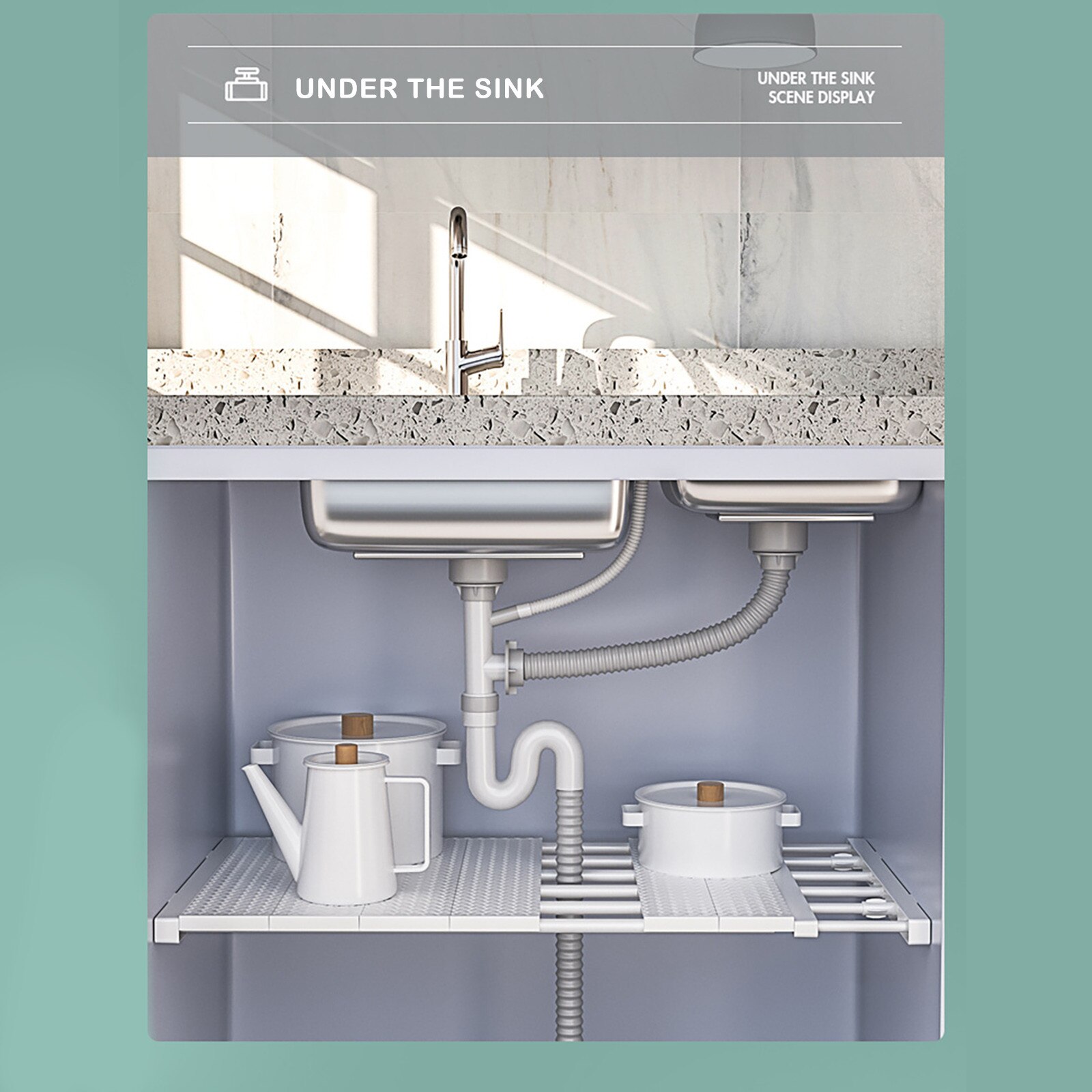 Étagère de rangement rétractable sans clous ni colle, pour cloisons à plusieurs niveaux de garde-robe, étagère de rangement