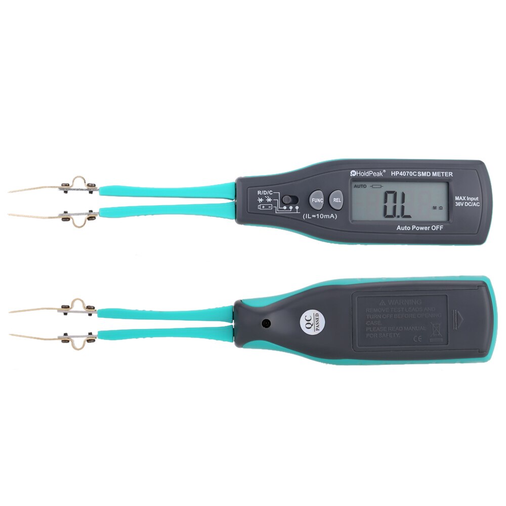 Handheld Smart SMD Tester Tweezers Resistor Capacitor Diode Continuity Intelligent Testing Clips with Relative Value