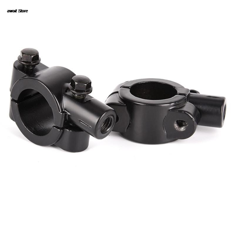 Abrazadera de montaje para espejo retrovisor de motocicleta, soporte adaptador para manillar de bicicleta, 8mm y 10mm, 1 unidad
