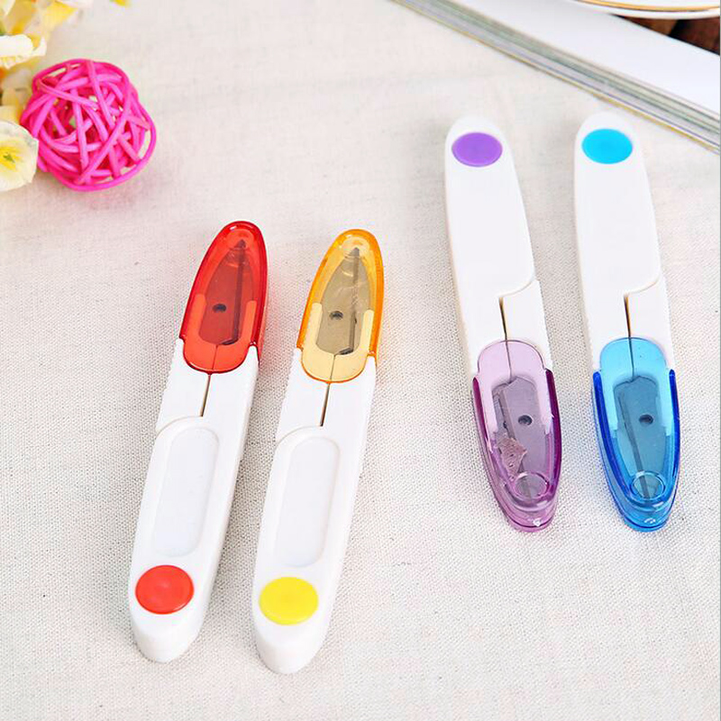 1Pc Kawaii Snips DIY Paper Cutter Accessories Scissors With Cover School Office Cutter Trimmer Tools Scissors Paper Cutter