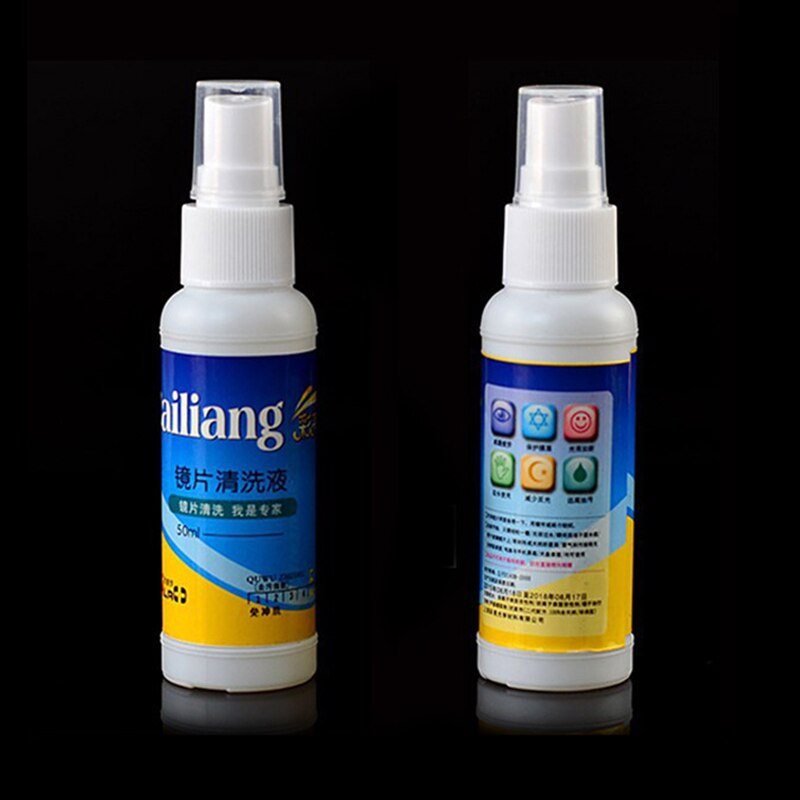 50ml Glasses Cleaner Wipe Nursing Liquid Phone Screen Sunglasses Cleaning Anti Fog Misting Dust Portable Eyewear Cleaner