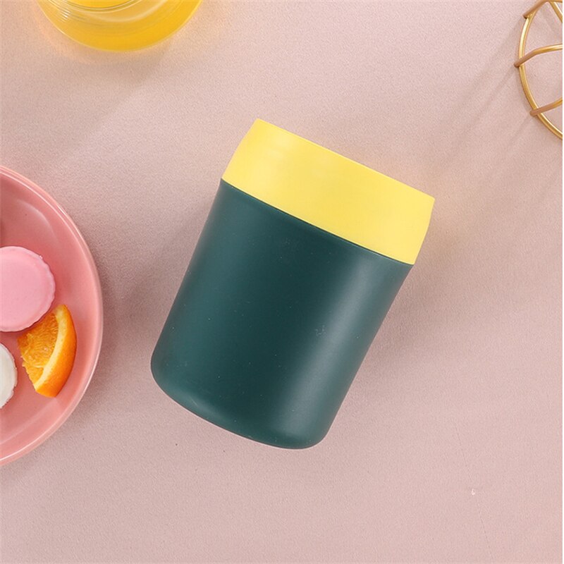 304 Stainless Steel Breakfast Cup Milk Oatmeal Insulation Cups Students Work Adult Insulating Soup Leakproof Cup With Spoon Lid