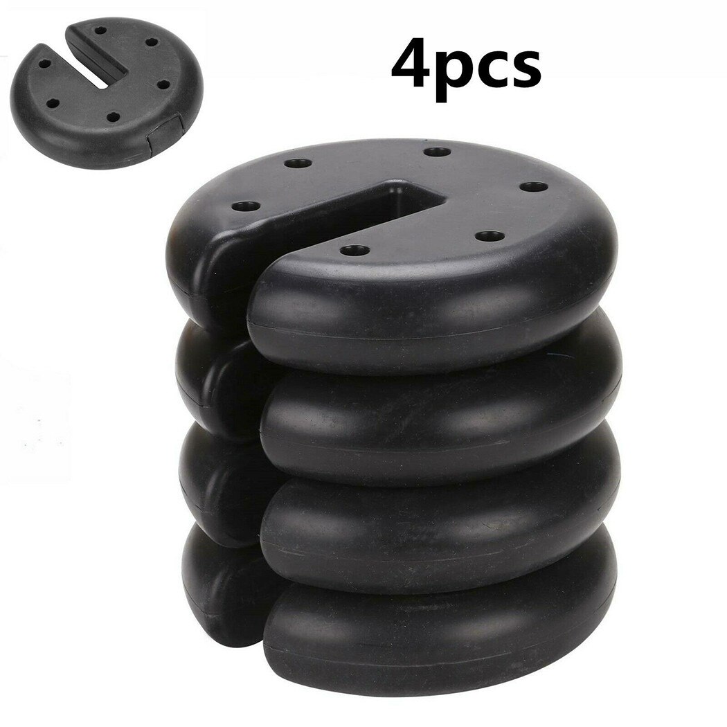 4Pcs PE Outdoor Canopy Tent Leg Weights Heavy Duty Anchor Stand Umbrella Gazebo Base Fit Most Canopy Legs