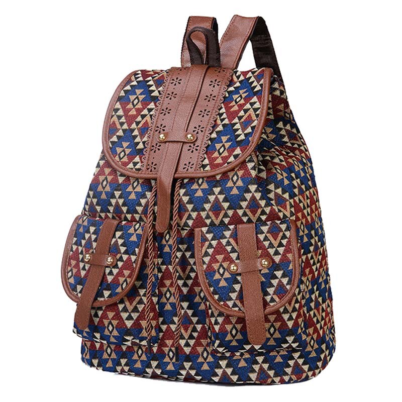 Chuwanglin Print canvas backpack women's school bags for teenage girls casual bag pack Breathable mochila feminina D8679: 3