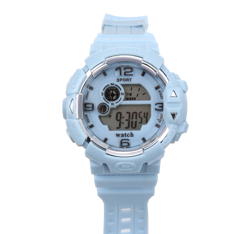 Vrouwen Eenvoudige Sport Horloge Waterdicht Elektronische Digitale Horloges Vrouwen Horloge Dames Horloge Student Wrsit Klok: blue