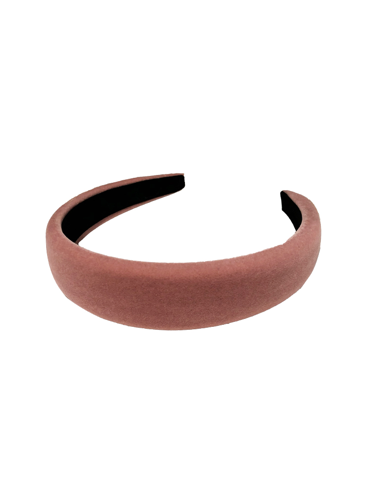 Fasce nere spesse invernali per donna fascia per capelli in spugna di velluto Ragazze Lunetta per capelli larga Elasticità Copricapo imbottito Accessori per capelli