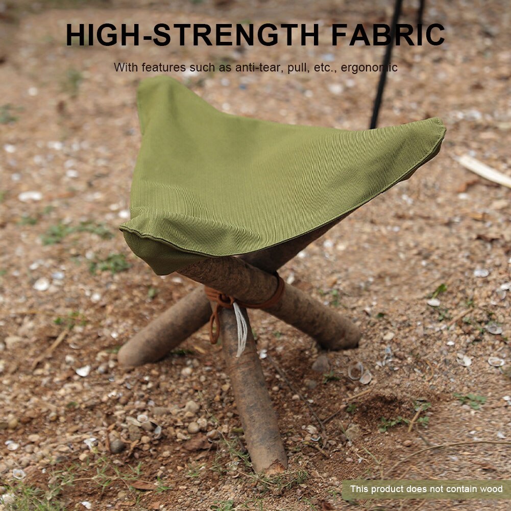 Portable Folding Tripod Stool Cloth DIY Waterproof Portable Camping Stool for Outdoor Camping Stool Hiking Fishing Stool