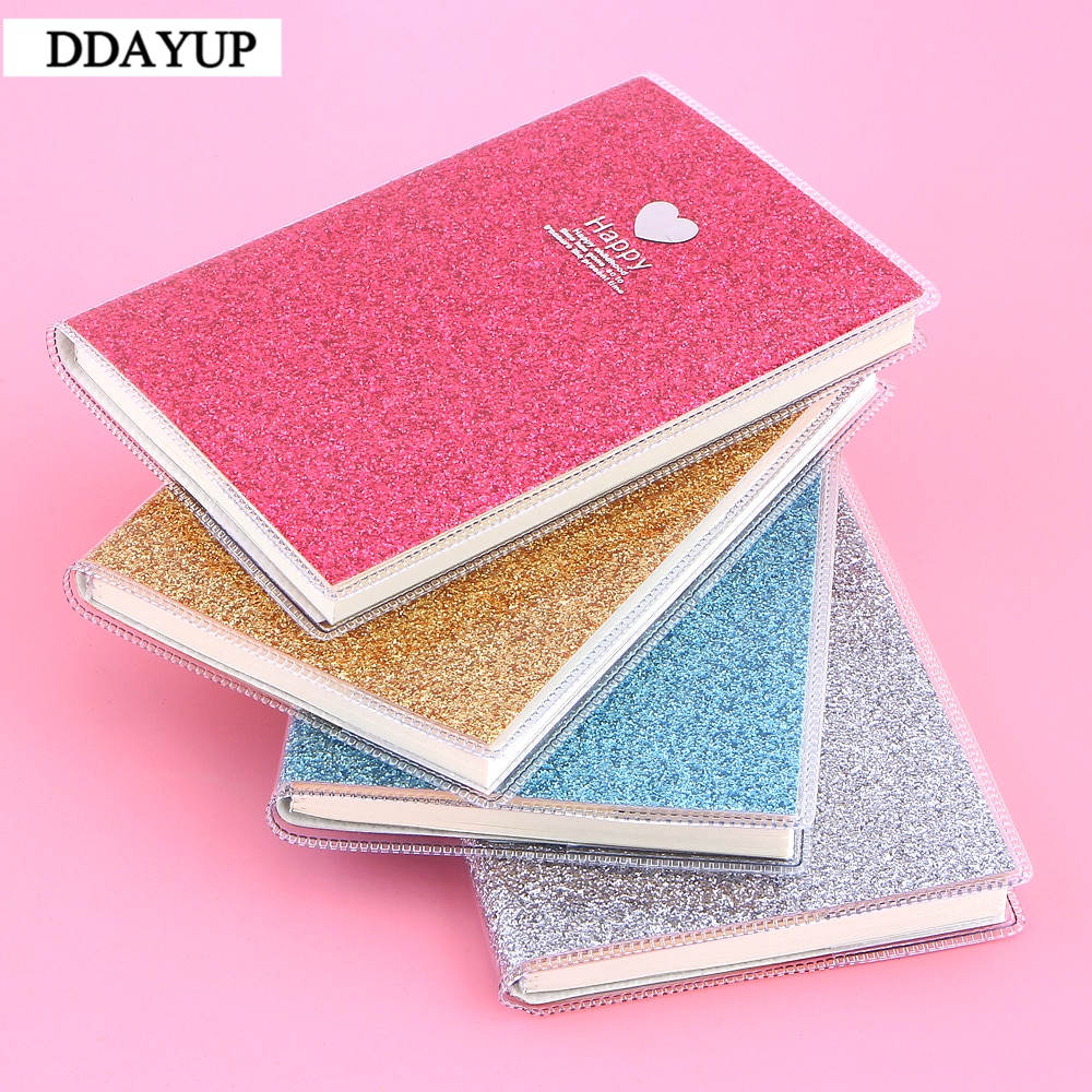 PVC Notebook Paper Diary School Shiny Cool Kawaii Notebook Paper Agenda Schedule Planner Sketchbook for kids