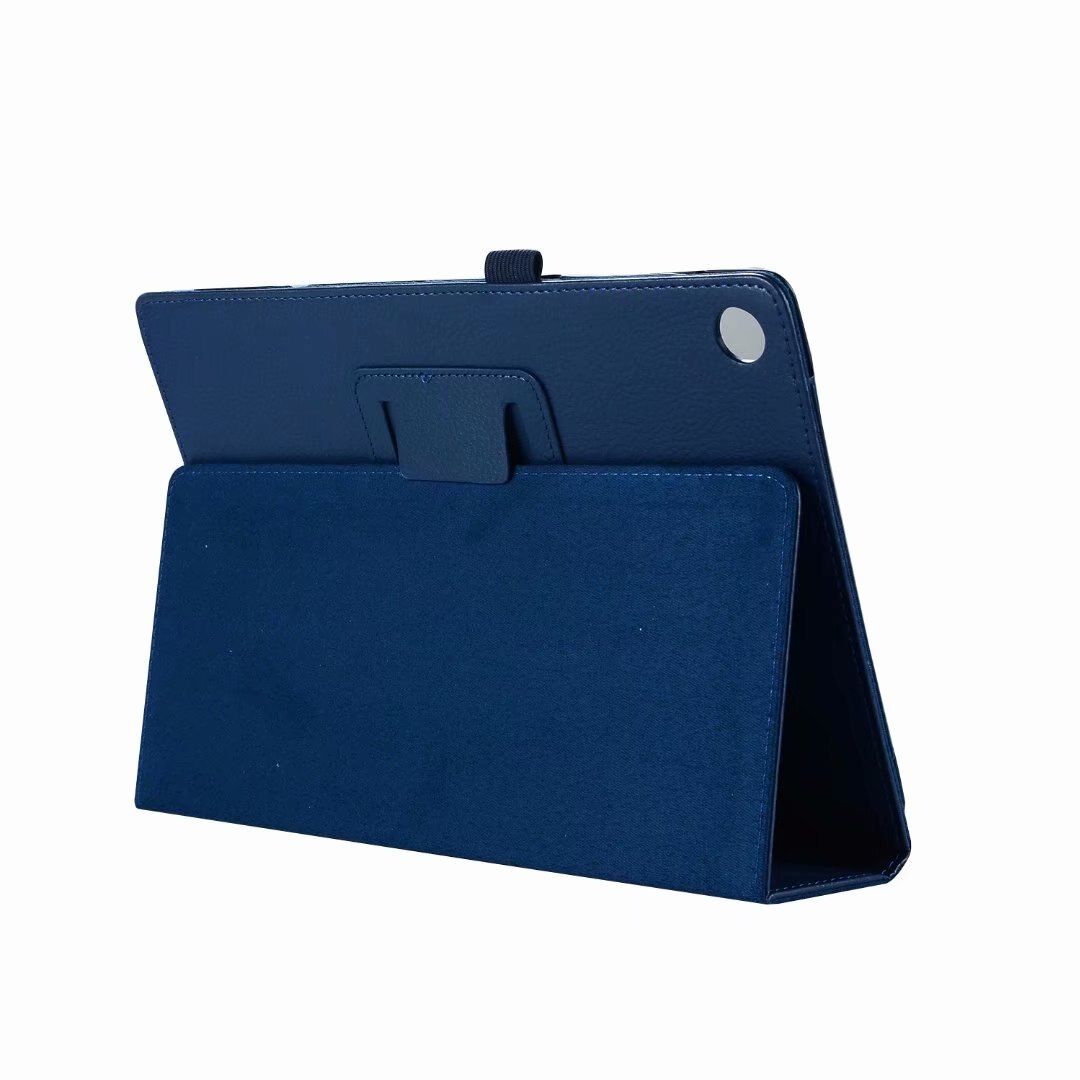 Pokrywa dla Lenovo Tab 4 10 Plus TB-X704F X704L X704 PU skórzany futerał na Tablet Capa dla Lenovo TAB4 10 "TB-X304F X304L odwróć pokrywa: dark blue