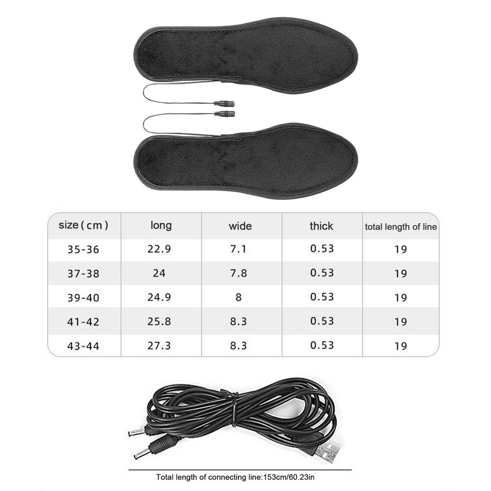 Winter Beheizte Einlegesohlen USB Heizung Einlegesohlen Cuttable Füße Wärmer Pads Thermische Schuh Socke Pad Outdoor Elektrische Fuß Erwärmung Pad: Blau