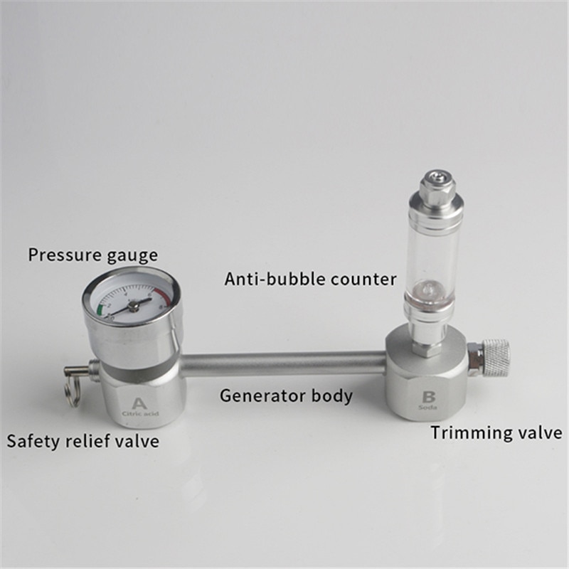 Aquarium DIY CO2 Generator System Kit With Pressure Air Flow Adjustment Water Plant Fish AquariumCo2Valve Diffuser