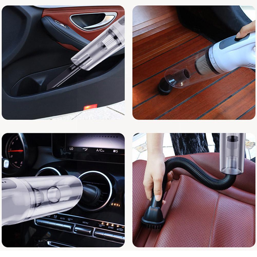 Handheld Car Vacuum Cleaner 12V Wired Vacuum Cleaner Powerful Small Mites Vacuum High-power Cleaner Removal U8Y4