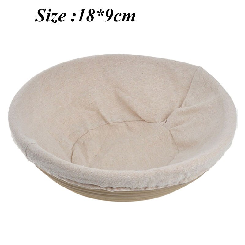 Cesta de fermentación de ratán Natural, cesta REDONDA/Ovalada para pan, masa de mimbre, cestas de prueba de masa de ratán: A2