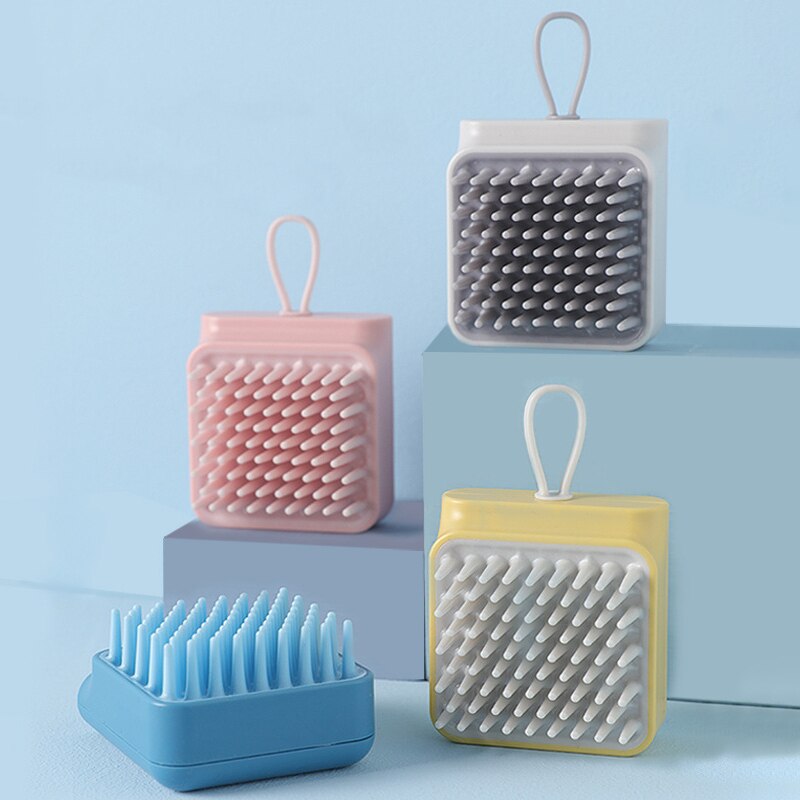 Hond Bad Borstel Kam Siliconen Spa Shampoo Massage Borstel Douche Ontharing Kam Voor Honden Katten Cleaning Grooming Tool
