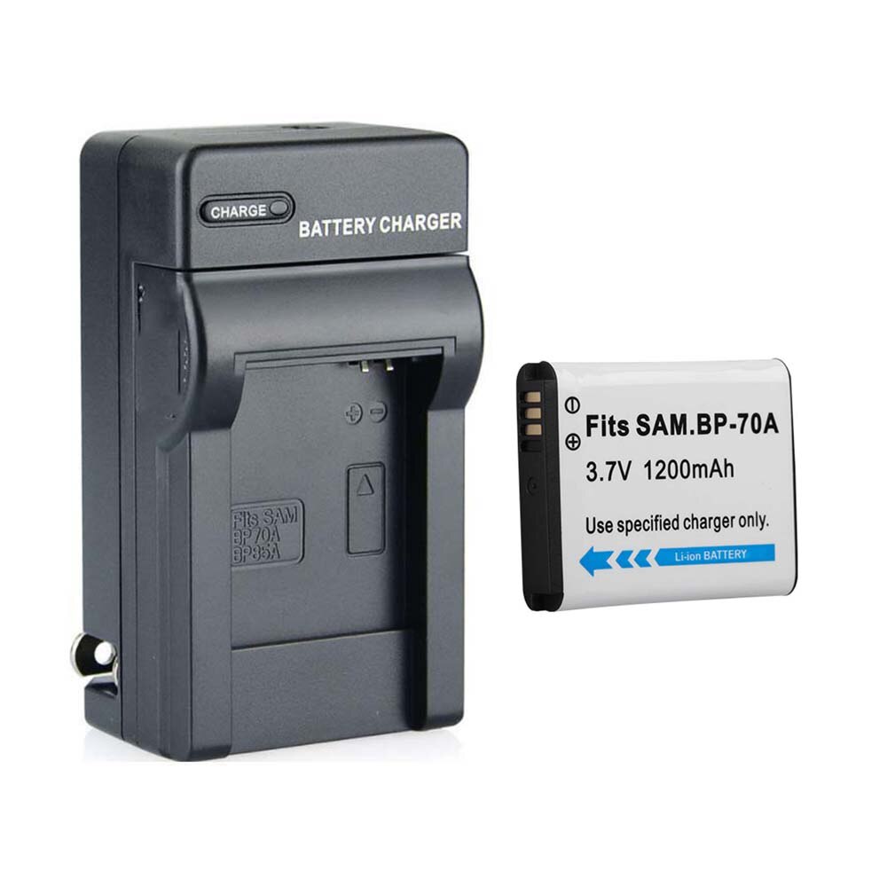 BP-70A BP70A Battery + wall charger for SAMSUNG AQ100, DV150F, ES65, ES67, ES70, ES71,ES73,ES74,ES75,ES80,MV800 ES90