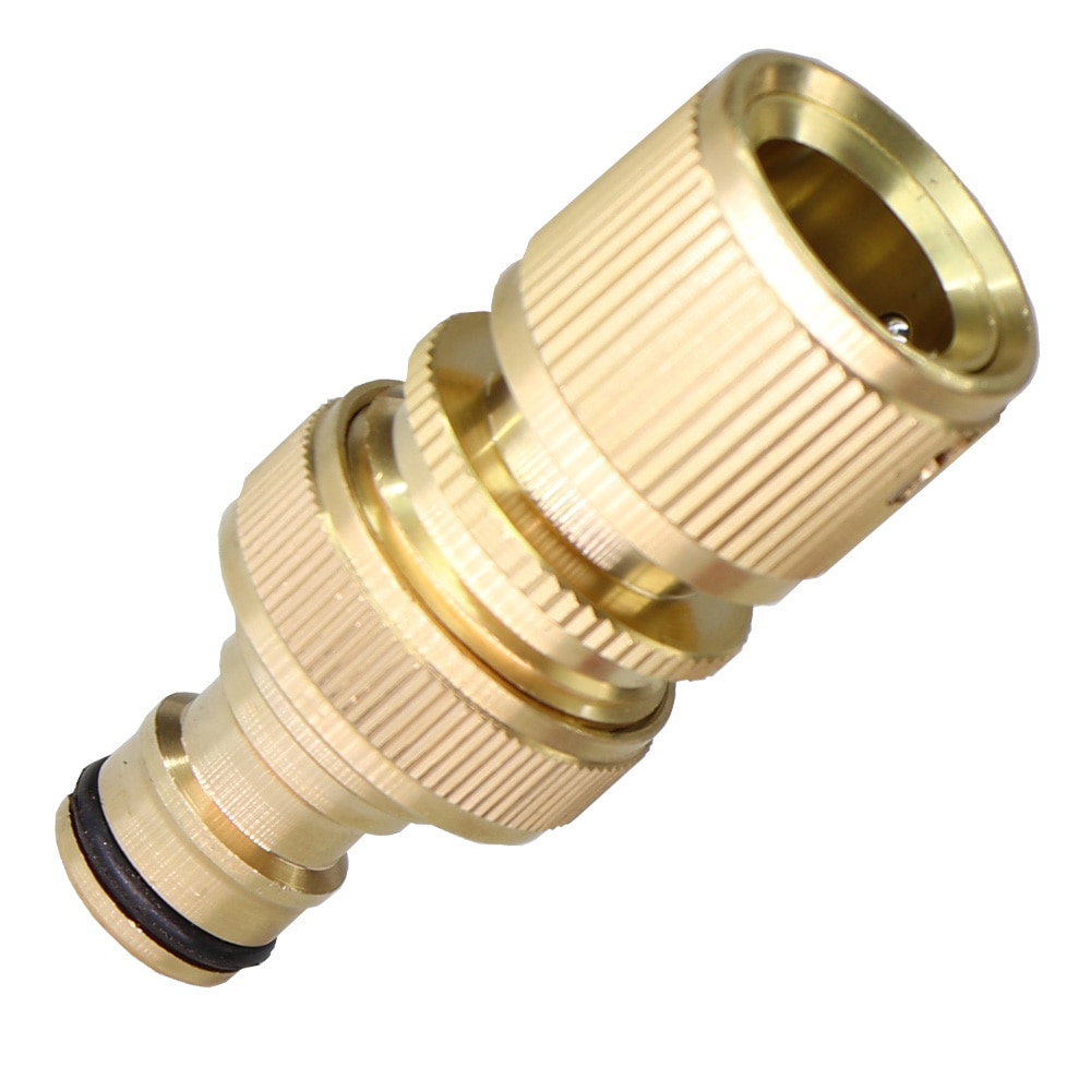 RBCFHl 1PC Garden Hose GHT Solid Brass Quick Connect Male Female Connectors Fittings 3/4'' Thread Coupling Irrigation Adapters