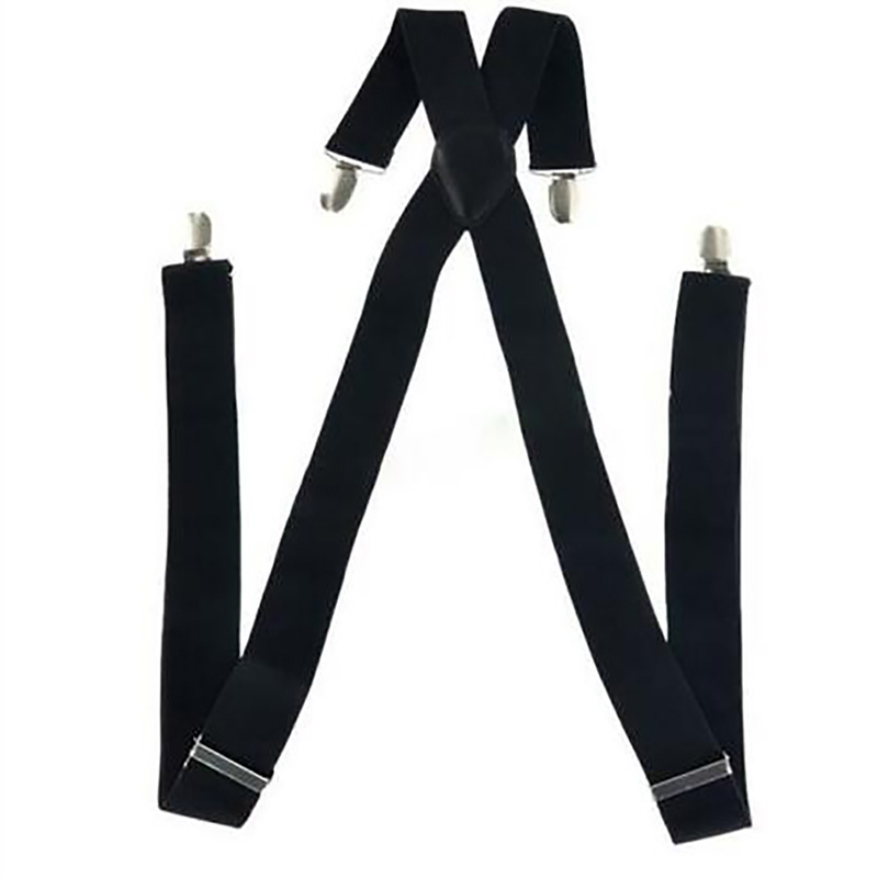 35/25/20mm Brede Mannen Bretels Hoge Elastische Verstelbare 4 Sterke Clips Jarretel Zware X terug Broek Bretels