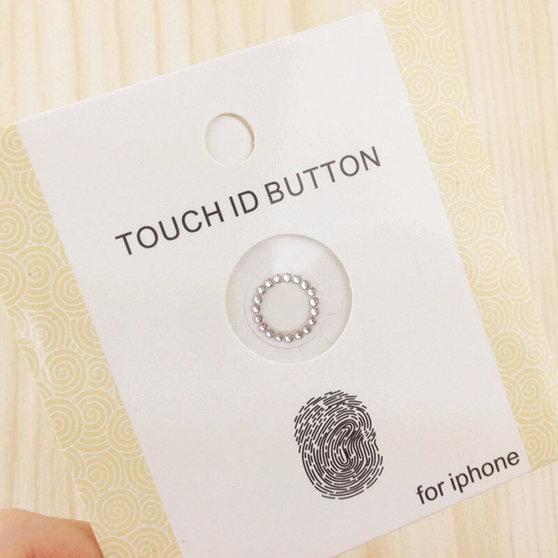 Niebieski lśniący Bling kryształ górski diament przycisk domu naklejki obejmuje film dla iPhone 7 8 plus 6 6s 5s SE dla iPad wsparcie dotykać ID