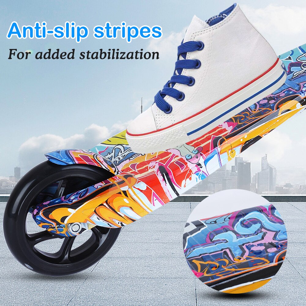 Scooter for Kids Big Wheels Scooter Folding Kick Scooter for Toddlers 3-8 Year with Adjustable Height Lightweight Scooter