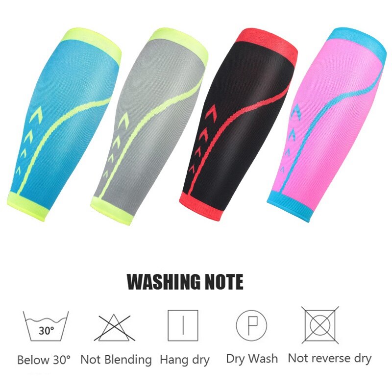 1 pièces sport Compression jambe manches antidérapant Football basket-ball veau soutien protecteur chaussettes en cours d'exécution protège-tibia soulagement de la douleur