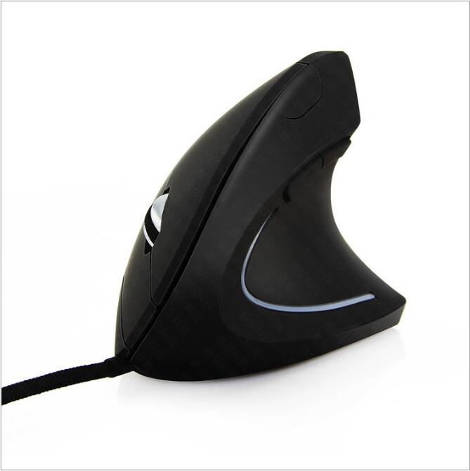 Draadloze Muis Ergonomische Verticale Bureau Muis Usb-Interface Draadloze Opladen Briefpapier 10 Meter Optische Draadloze Van: Wired black