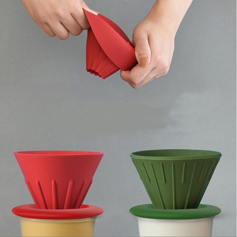 Filtre à café en Gel de silice réutilisable Dolce Gusto, dosettes pliables, couleur sucre, entonnoir à café pour Barista