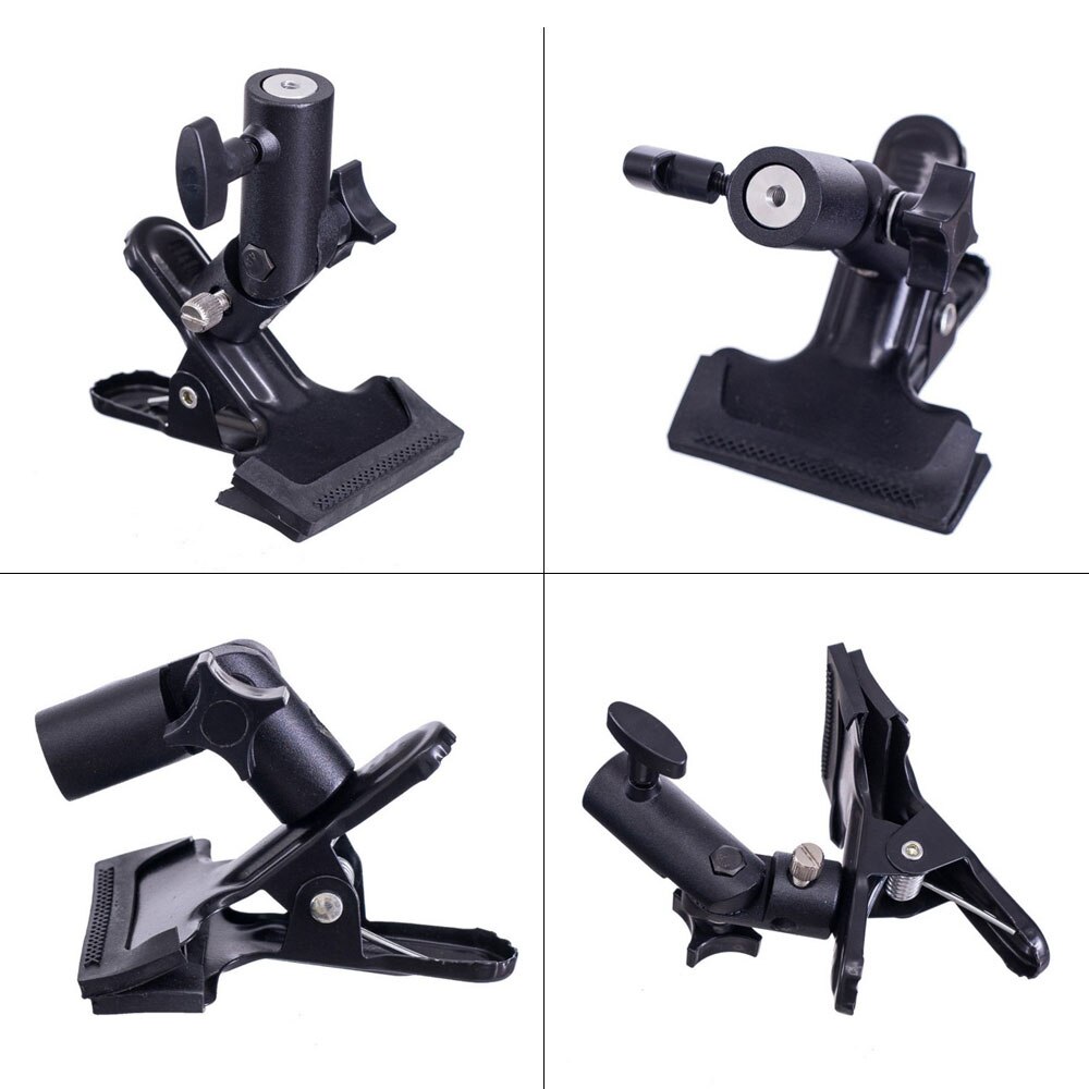 Multi Purpose Heavy Duty Clamp Rotatable Clip For Light Stand Holder Studio photography Light Diffuser Umbrella Reflector