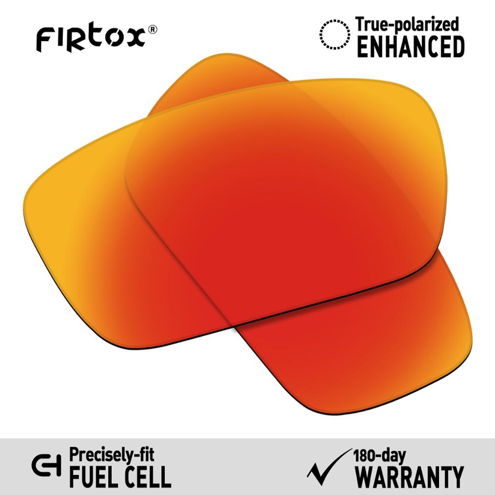 Firtox True UV400 Polarized Lenses Replacement for-Oakley Fuel cell OO9096 Sunglasses (Compatiable Lens Only) - Multiple Colors: Red-Polarized