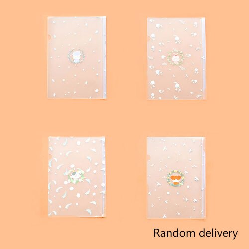 1pc a4 fil mappe gennemsigtig rapport cover fil organizer rygsøjle mapper pvc taske: A -1 stk
