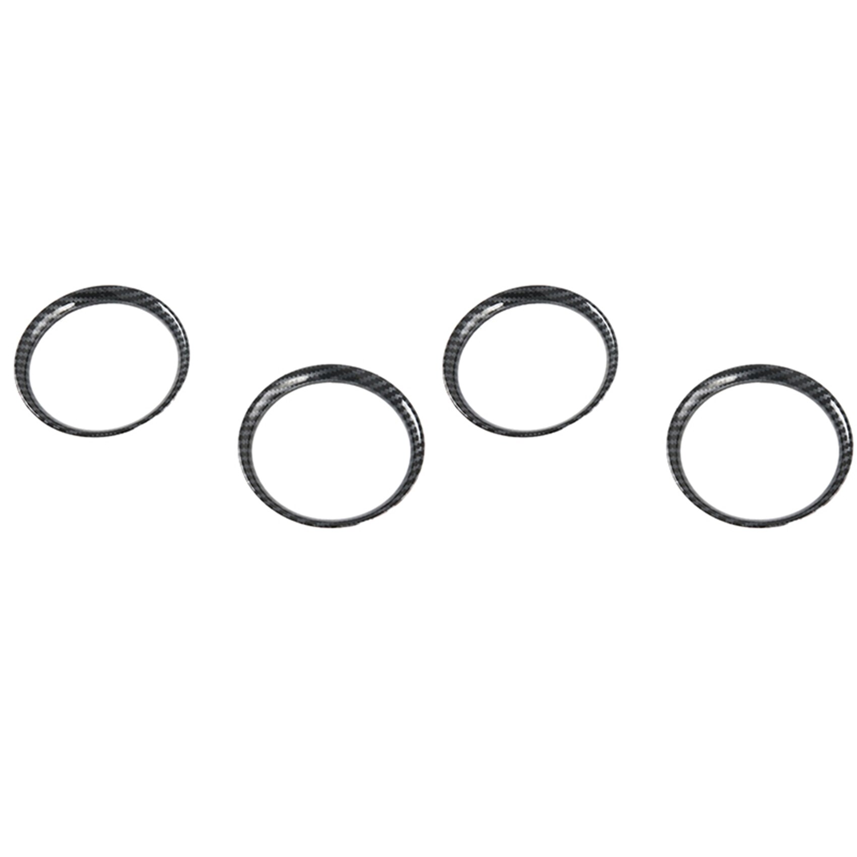 4X for Nissan Navara NP300 Carbon Fibre Car Front Air Conditioner AC Outlet Vent Frame Cover Trim Accessories: Default Title