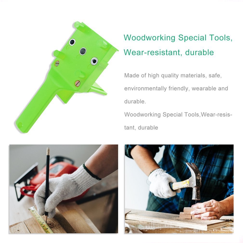 Houtbewerking Deuvel Jig Boor Gids Positionering Gereedschap Met 3 Stuks Metalen Paspennen 6 8 10Mm Boren Hout boren Hole Saw Kit