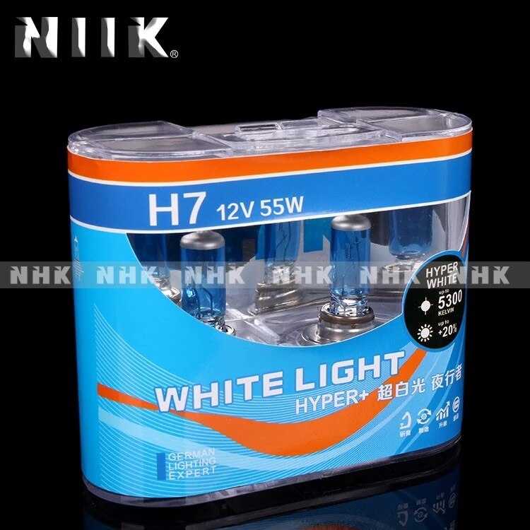 NHK halogen bulb H1 H3 H7white 5300k 12v 55w for car headlight auto parts