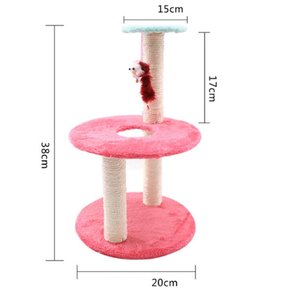 Cat Scratcher Tree for Cats Scratching Post Mouse Plush Cat Climbing Frame Toy Scratch for Cats Furniture Pet Products: 2
