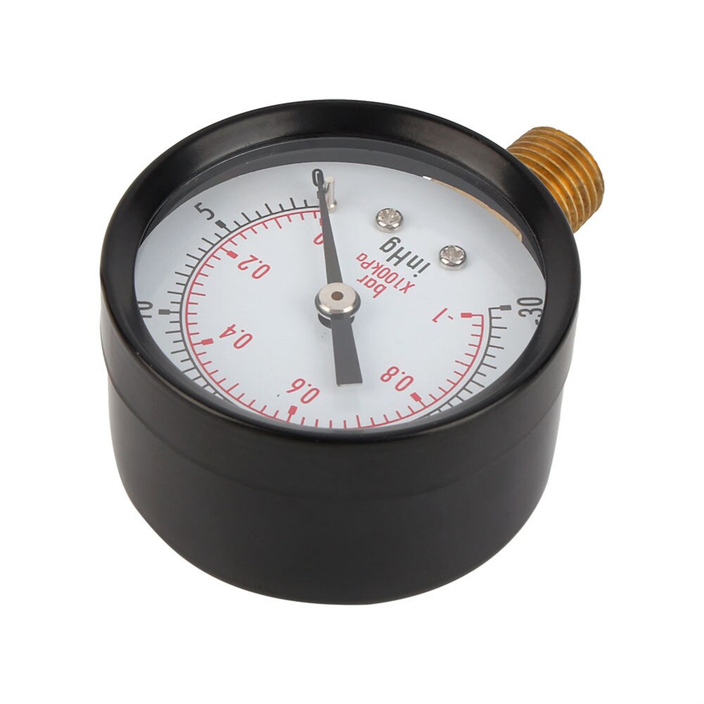 Manómetro manómetro de vacío de utilidad seca manometro acero 1/4 "NPT Mount-30HG inferior/0PSI