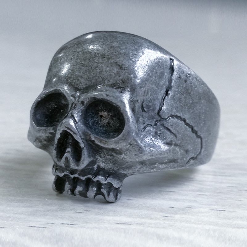 2020 NUOVO Caldo del cranio di personalità degli uomini di anello di roccia punk gotico dei monili anello fantasma testa del cranio degli uomini di anello