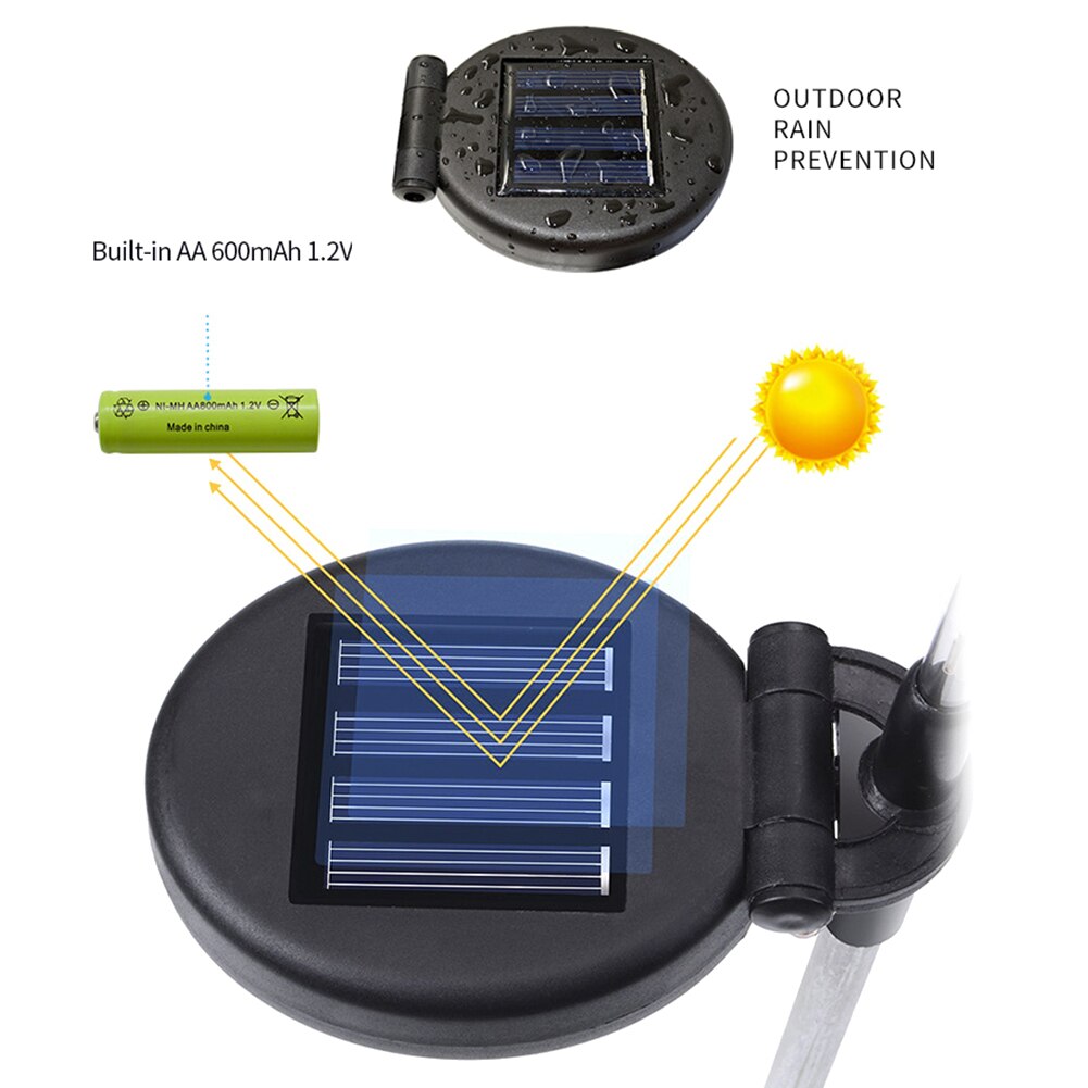 3pc vlinderzonnelampen voor in de tuin, 7 van kleur veranderende buitenpatio's,  ip65 kerstverlichting voor in de achtertuin, tuinpaddecoratie