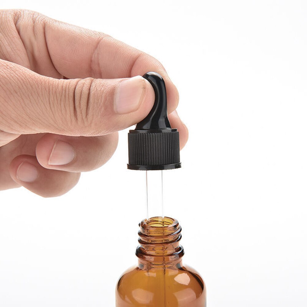 10ml gult glas flytande reagens pipettflaska ögondroppare för förvaring av kemikalielaboratoriekemikalier och parfymer