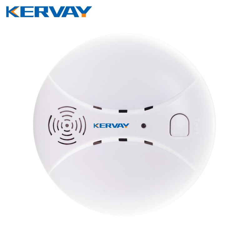 Kervay Draadloze 433Mhz Rookmelder 80dB Hoge Decibel Alarmerend Indoor Gebruik Rook Sensor Voor Onze Wifi Gsm Alarm buglar Systeem