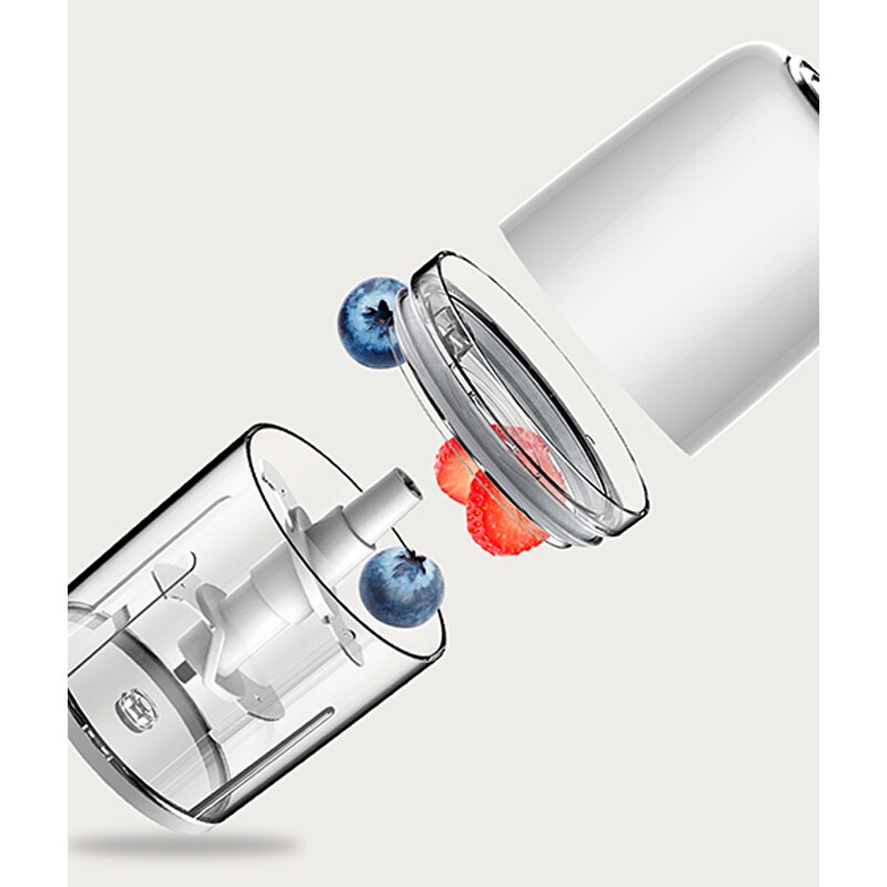 Elektrisk barnmatsmaskin glas babyfrukter grönsaker blender säkerhet praktisk mini bärbar multifunktionell juicepress