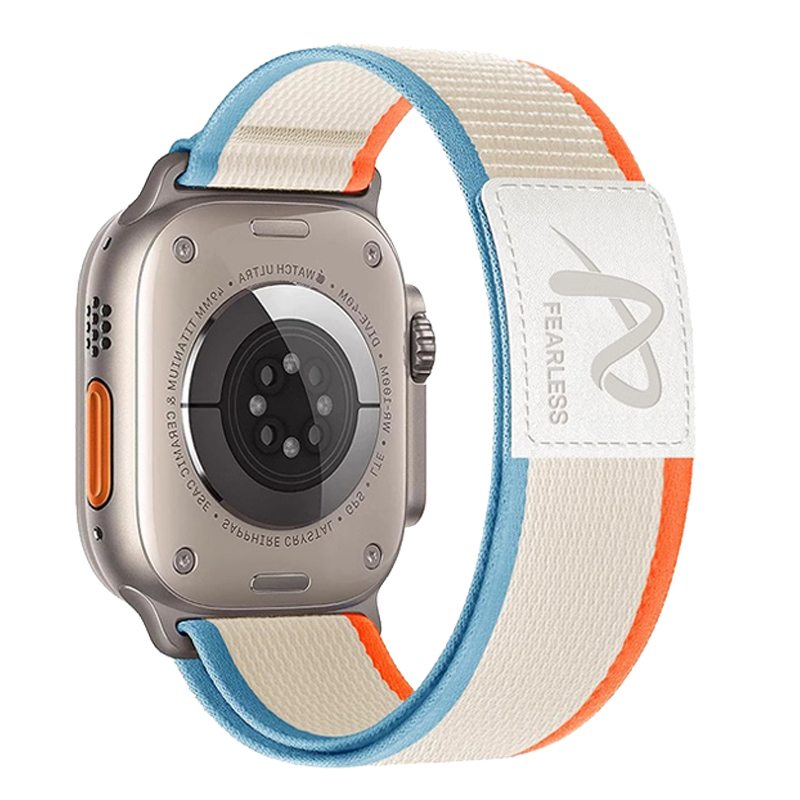 Trail Loop Strap For Apple Watch Bracelet 49mm 45mm 44mm 42mm 41mm 42mm 46mm Nylon Band For Iwatch Series Ultra 10 9 8 7 6 5 SE: BLACK WHITE / 19mm