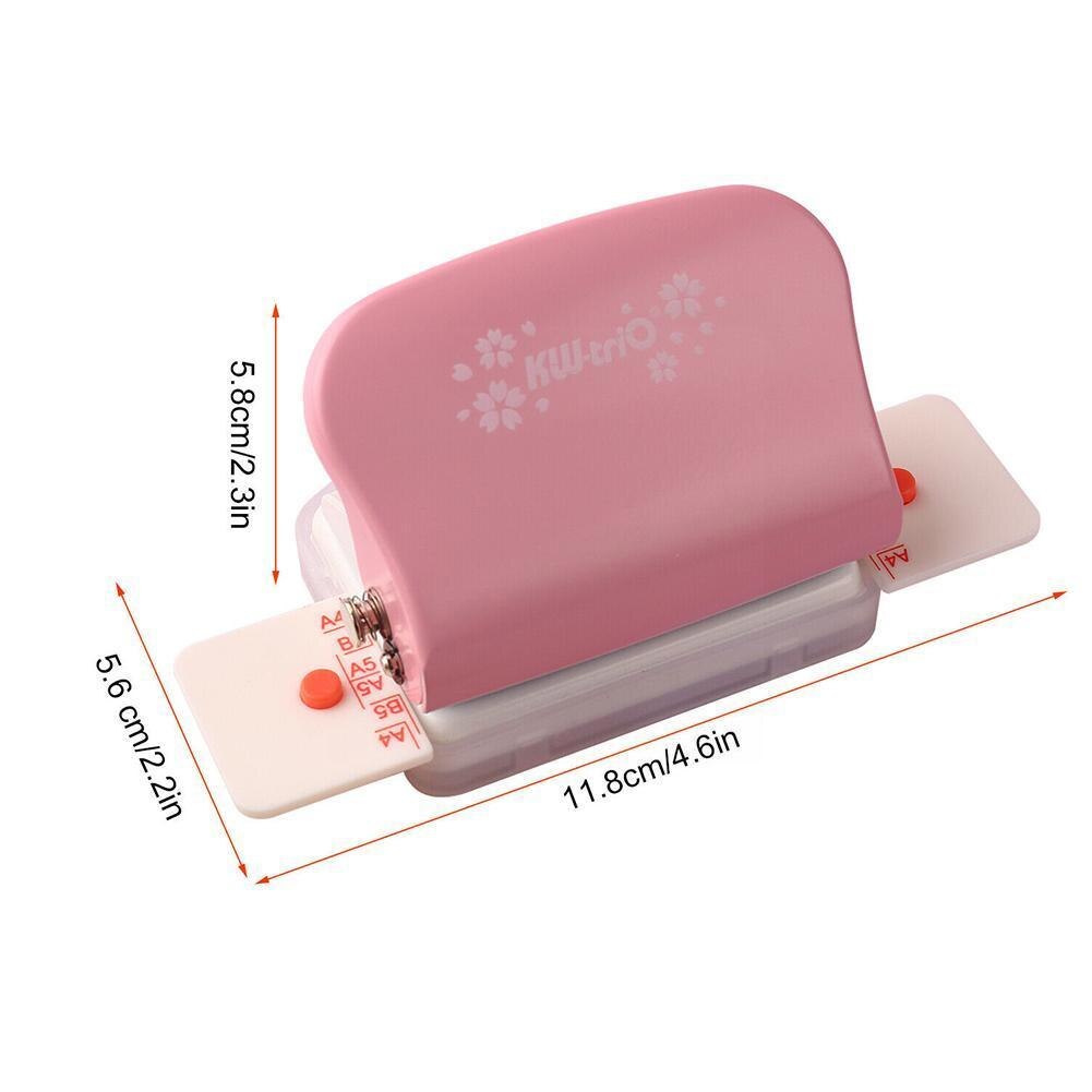 6 Holes Hole Puncher Diy A4 A5 B5 Loose Leaf Paper Hole Machine Binding Planner Scrapbooking Paper Standard Hole Punch Punc O1i7