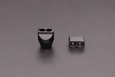 1 Uds auriculares de Metal para Teléfono Cable de Cable divisor Y pantalón de separador de líneas de Metal deslizante de macho: Black